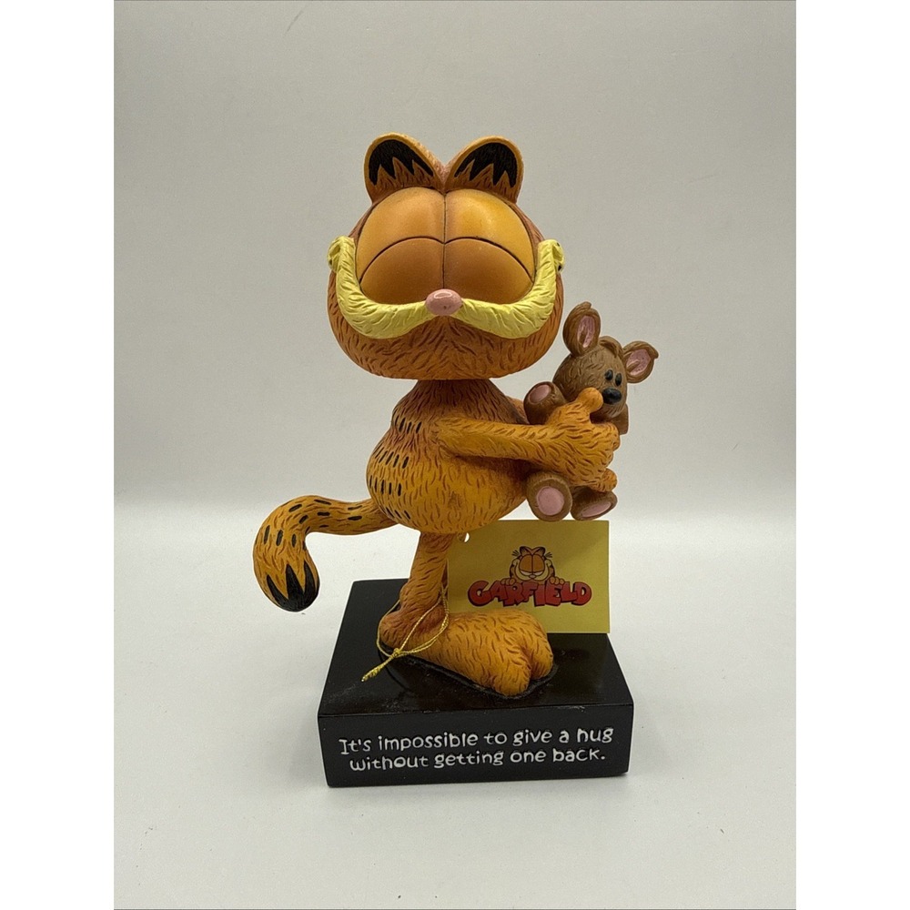 Garfield Bobble Head Paws Westland Giftware 2388 Impossible To Give A Hug Statue